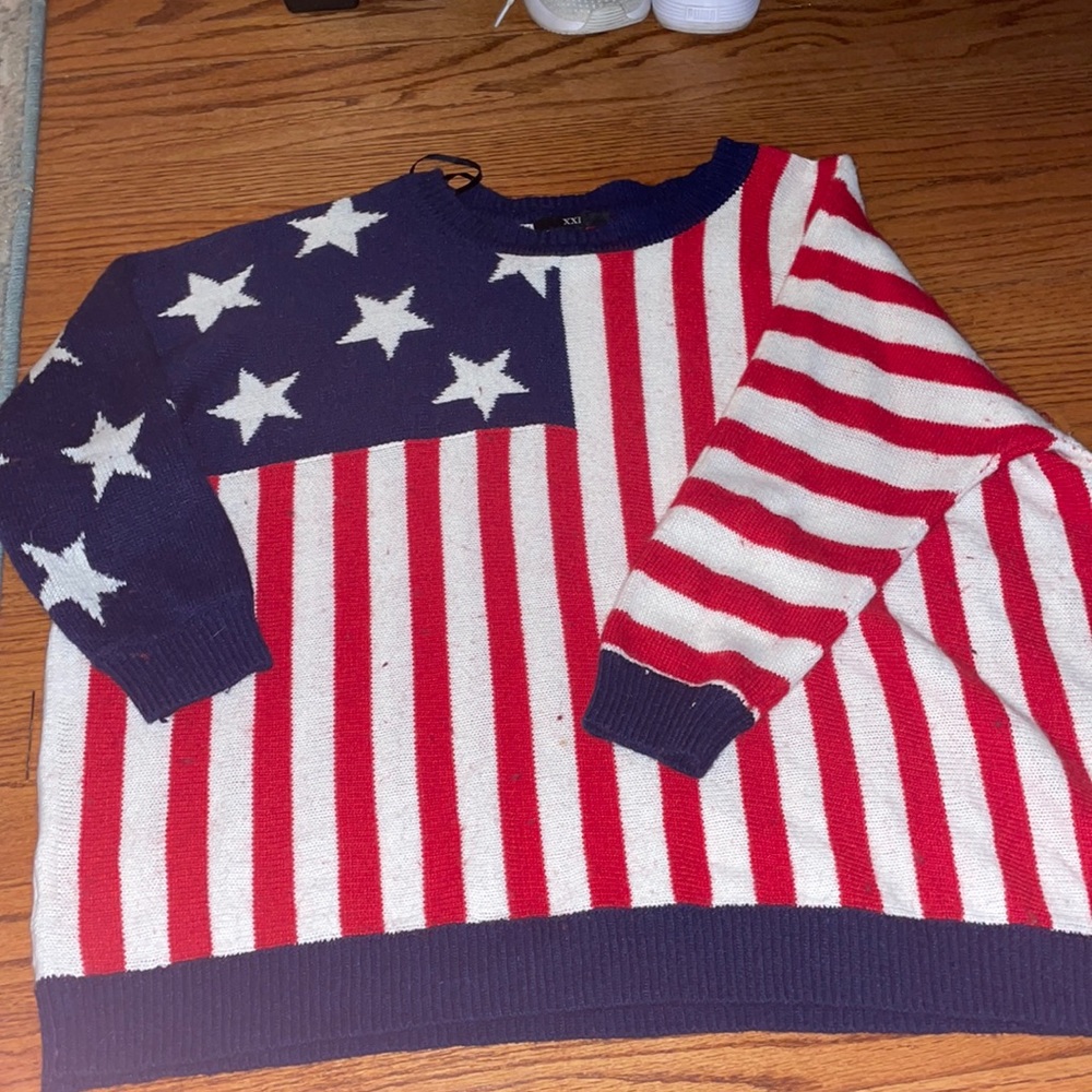 American Flag Sweater